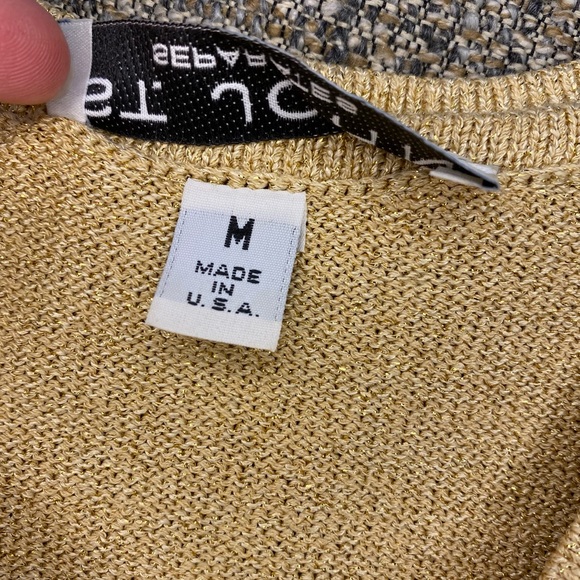 ST. JOHN Gold Tank Shimmer Sleeveless | Medium - Picture 8 of 10